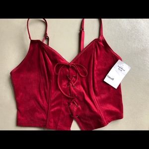 New Rampage Wine Camisole Size S